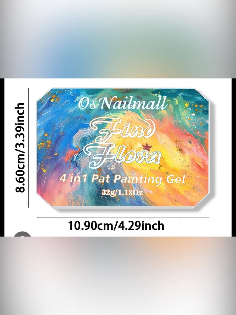 New, Os Nailmall Find Flora 4 in 1 Pat Painting Gel Nail, 32g/1.13 Oz